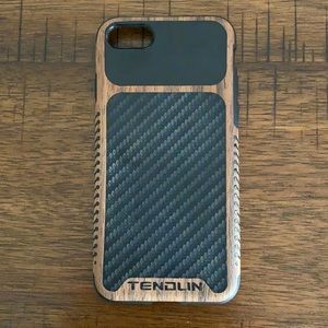 New Tendlin IPhone SE soft case. Wood and Black